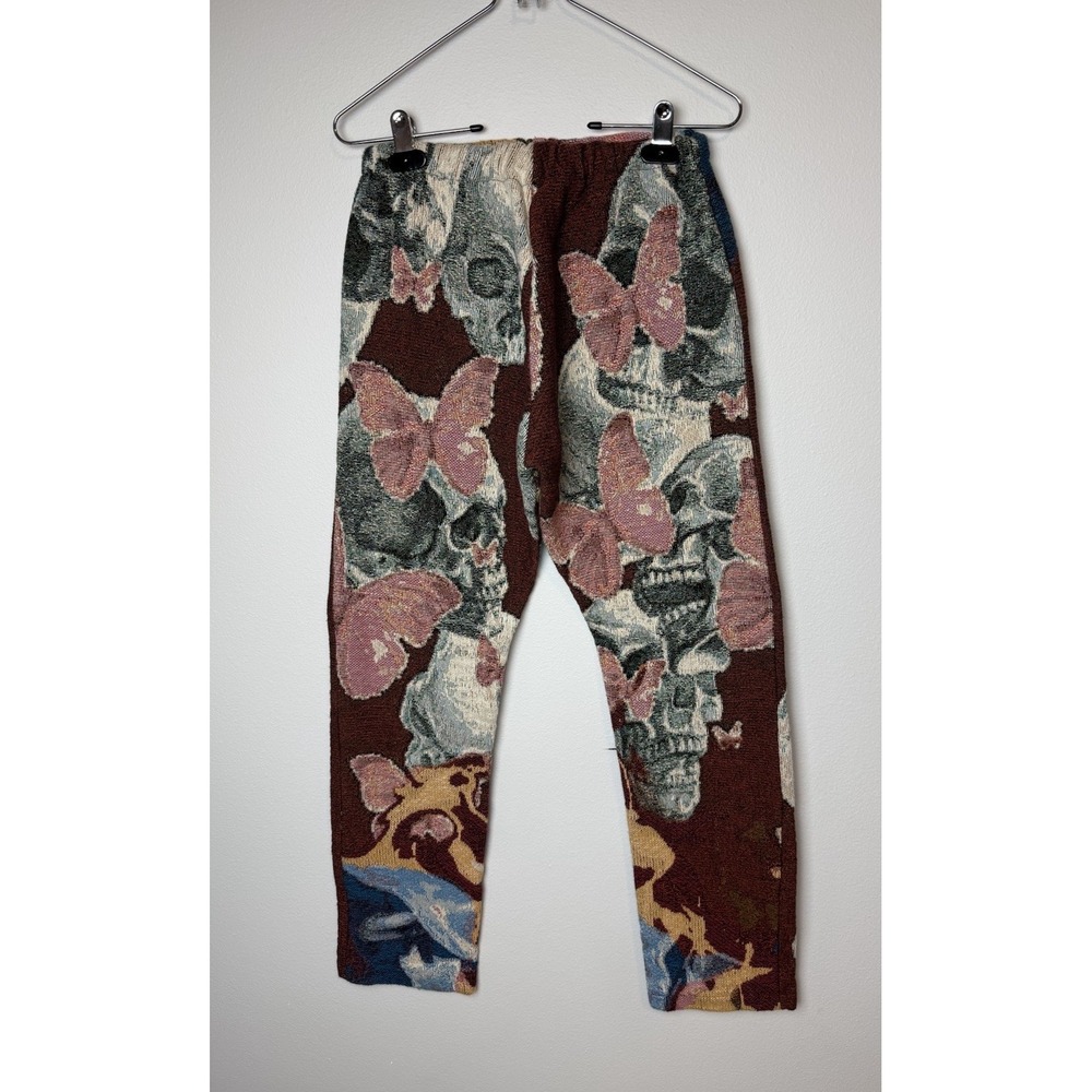 Custom Upcycled Cut and Sew Tapestry Blanket‎ Pants 25x 31 Baggy Sweatpants
